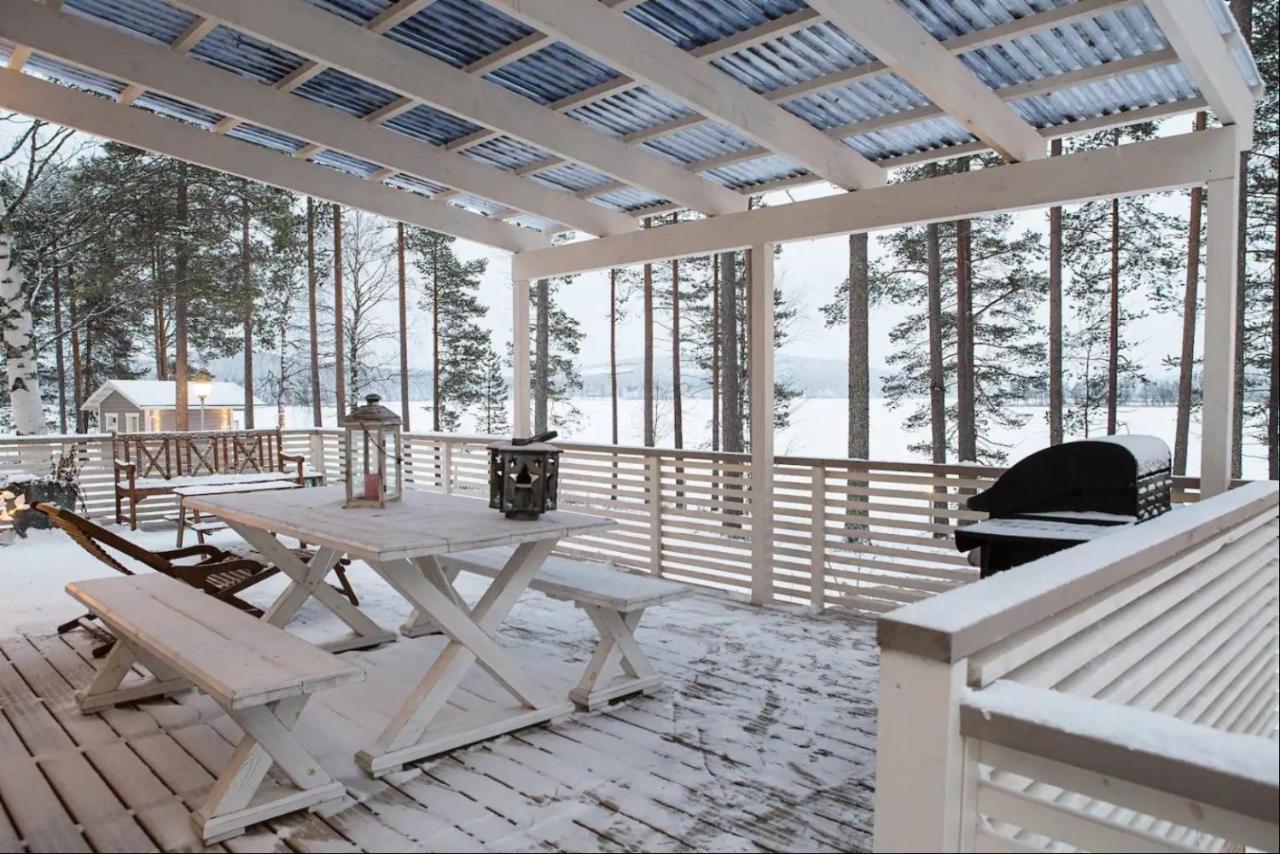 Luxurious Villa Kinos With Jacuzzi 로바니에미 외부 사진